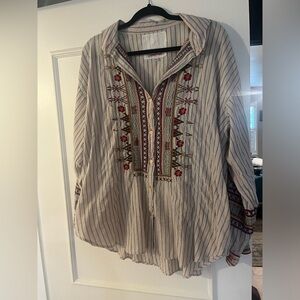 Cotton Johnny Was shirt, size XL